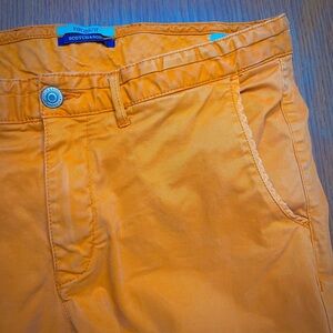 Scotch & Soda Stuart Chino Pants Men's 32x28 Vacanza Bright Orange Summer Resort